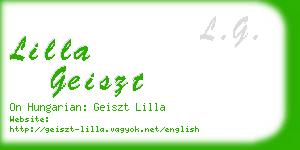 lilla geiszt business card